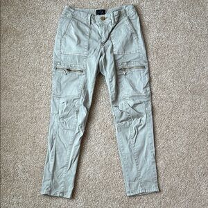 White House Black Market Women's Cargo Pants in Light Green